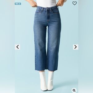 Urban Planet Cropped Wide Leg Jeans